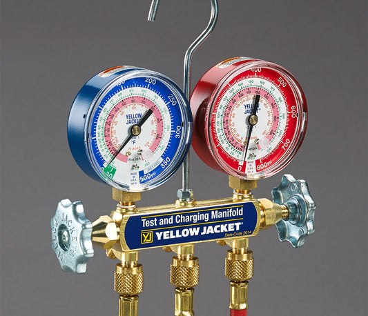 Yellow Jacket 42001 Series 41 Refrigerant Manifold for R410A, R22, and R404A